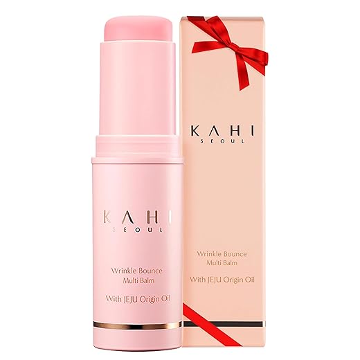 KAHI Wrinkle Bounce Multi Balm Stick | PDRN Collagen Wrinkle Stick | Korean Skin Care |All-in-One Hydrating Lip Balm Eye Cream Neck Cream Make Up Base & Face Mist Moisture Balm