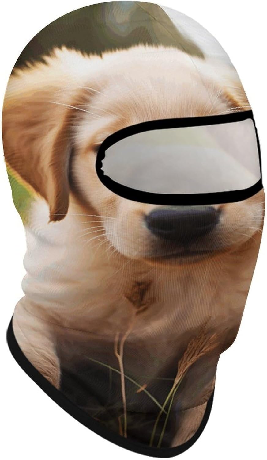 Balaclava Face Mask for Men Women Sun Protection Full Face Cover | Breathable Cute Golden Retriever Puppy Full Face Mask Windproof Ski Mask Motorcycle Helmet Lining for Outdoor Sport Cycling