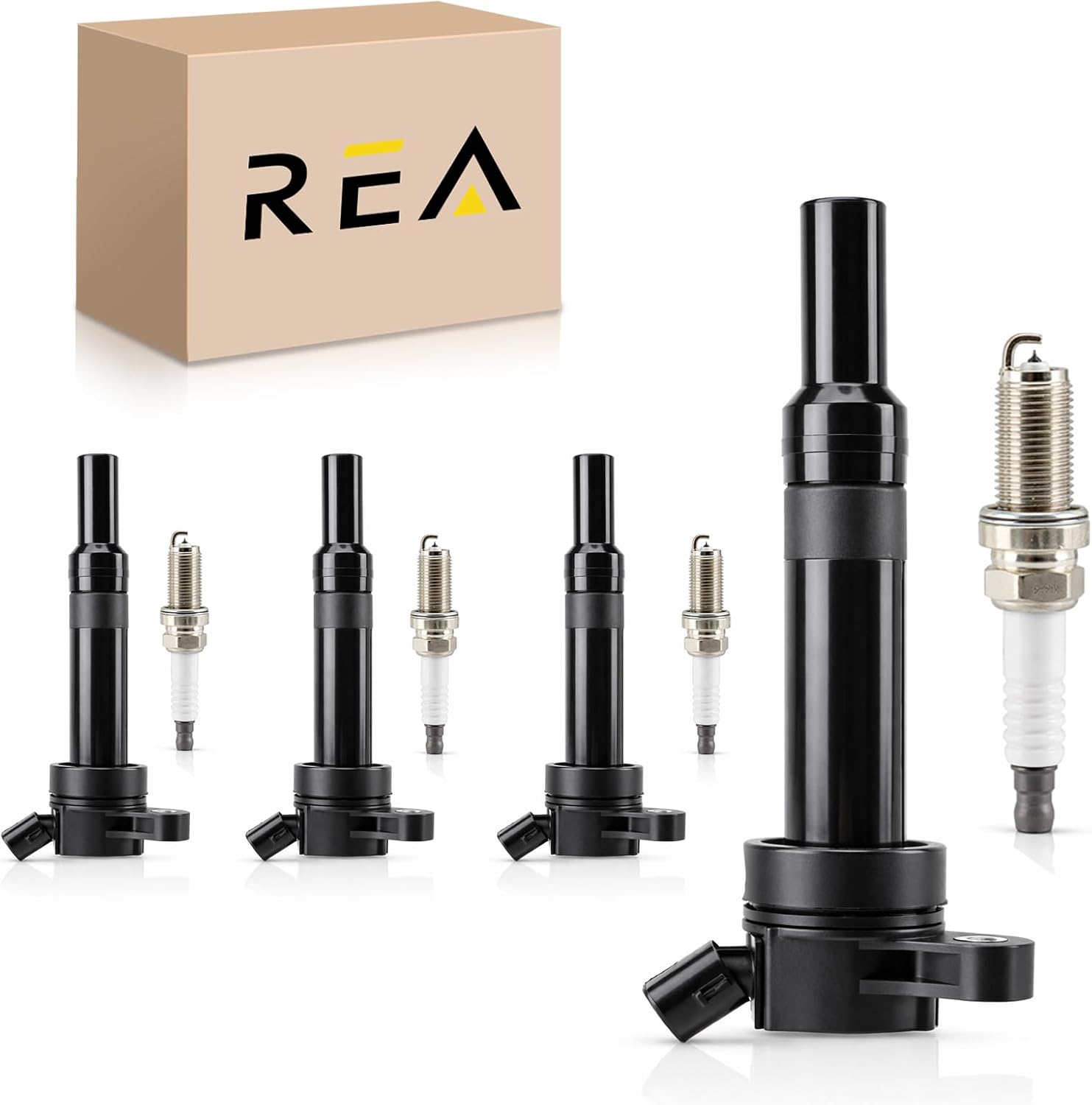 Ignition Coils & Iridium Spark Plugs Set of 8 Compatible with Hyundai Elantra 1.8L 2012-2016,Elantra GT 1.8L 2013,Elantra Coupe 1.8L 2013,Kia Forte 1.8L 2014-2016 & More Replace UF651