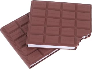 2pcs Creative Chocolate Scented Notepads with Strong Adhesive Smooth Writing Paper for Students and Office Multi-use Self-Stick Pads with Gradient Color Design
