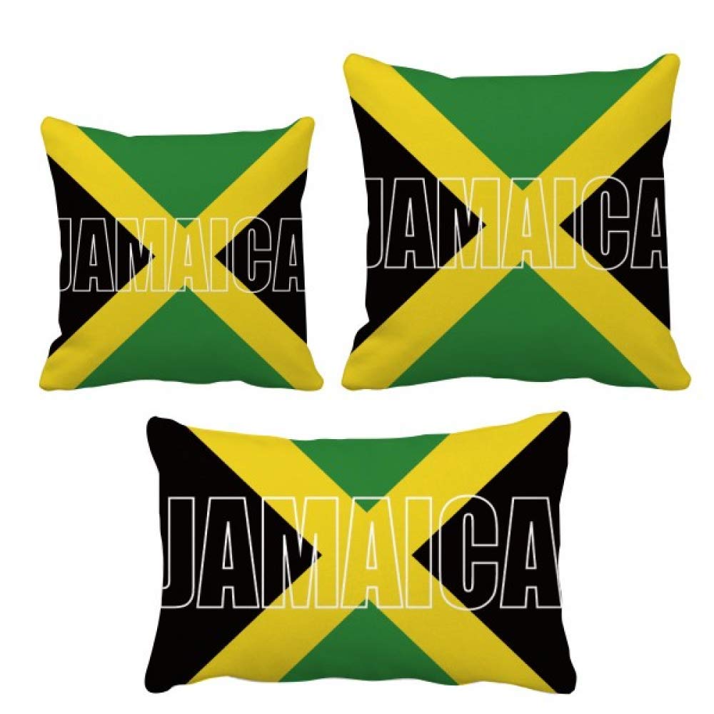 Coussin de la Jamaïque avec insert pour décoration canapé salon