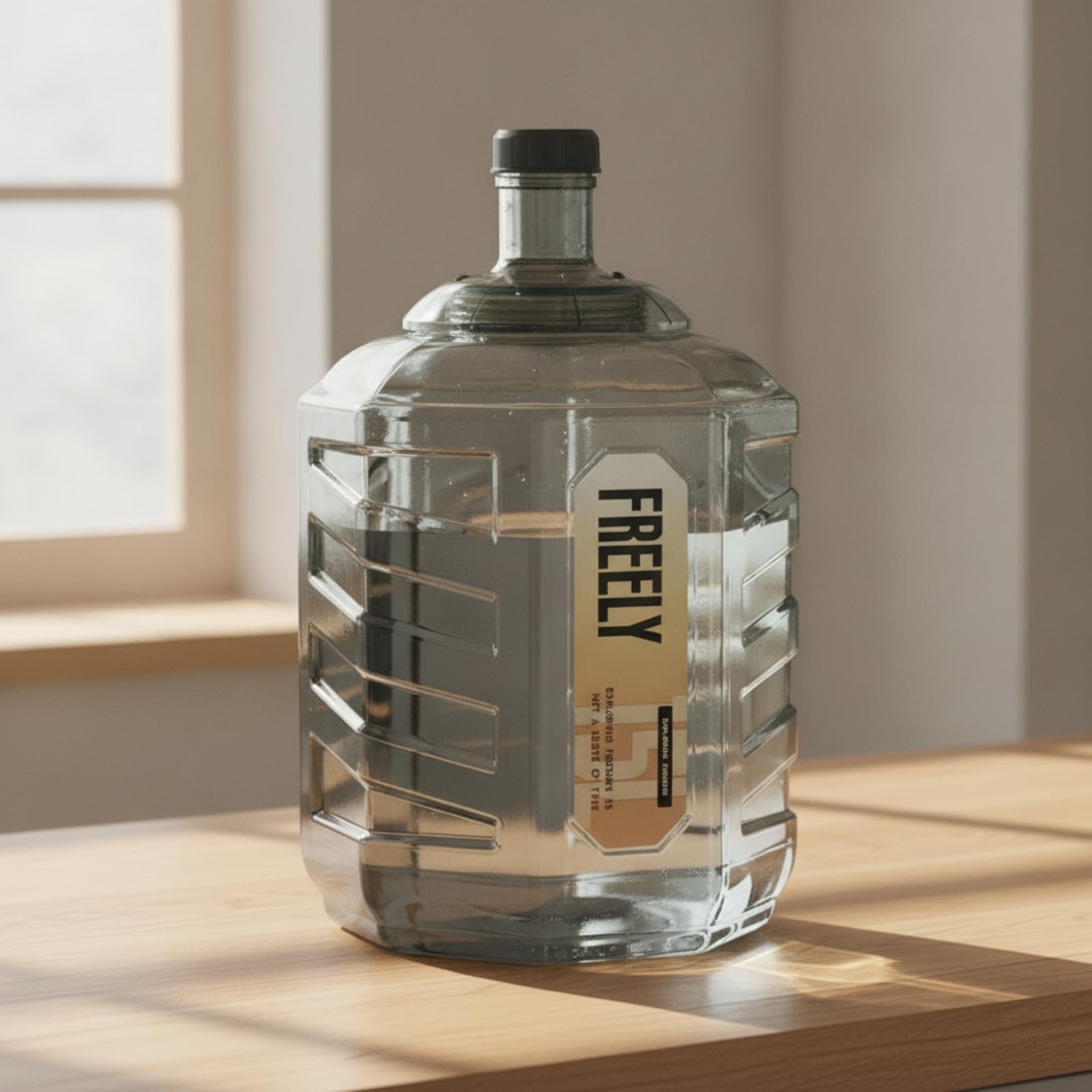 Almencla Contenedor de Agua Exterior Bidón Dispensador Barril Portátil con Apertura Amplia y Rosca Firme Material Resistente Apto para Agua Potable Estable en, 15L, 【新款】 15L灰色八角桶（大口可拆卸）