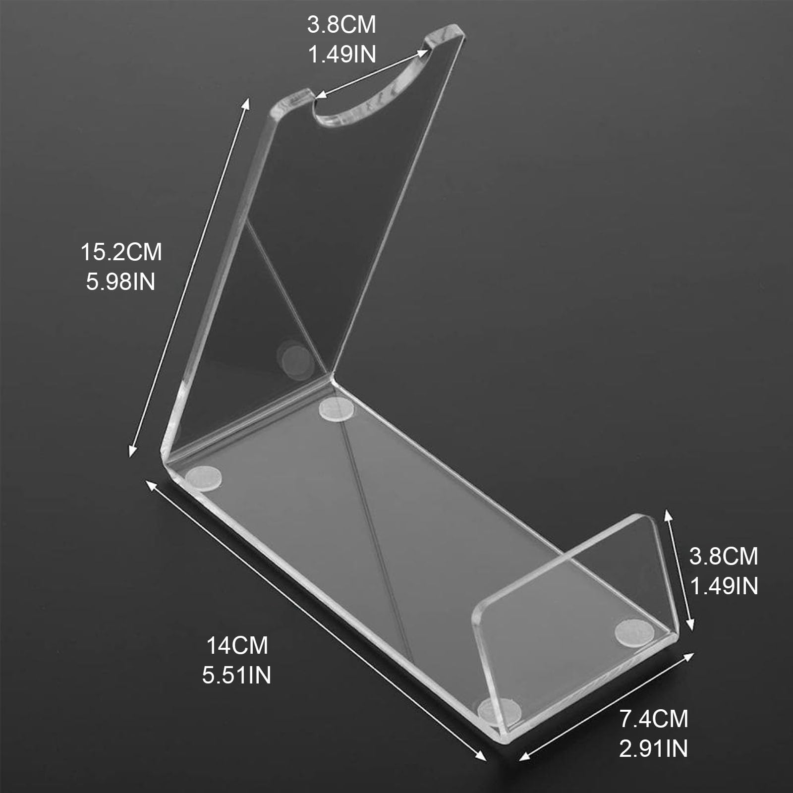 WANLIAN Supporto per spada laser, supporto per spada laser, supporto per spada laser, supporto per la visualizzazione orizzontale di tre spade laser o spade (trasparente