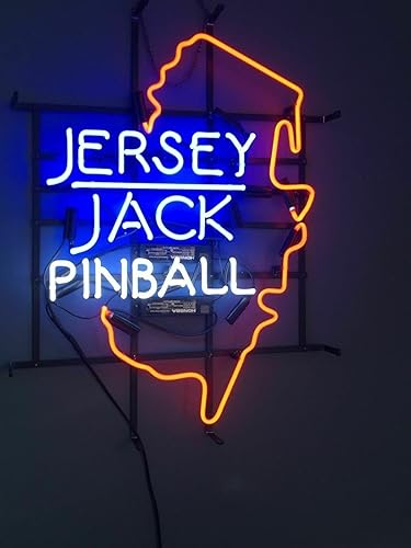 Queen Sense 20"x16" Jersey Jacks Pinball Neon Sign Light Man Cave Bar Pub Beer Gift Neon Lamp A120JJPB