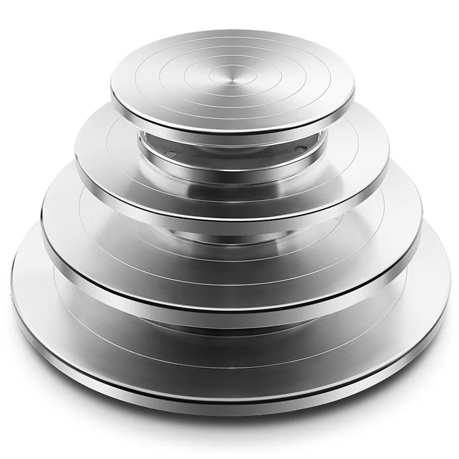 Drehscheibe TöPfern, 11/20/25/30 cm Aluminium-Töpferscheibe, DIY-Ton-Drehteller, doppelseitiger Kuchen-Töpfer-Drehteller, Töpfer-Drehteller, Töpferscheibe(30CM)