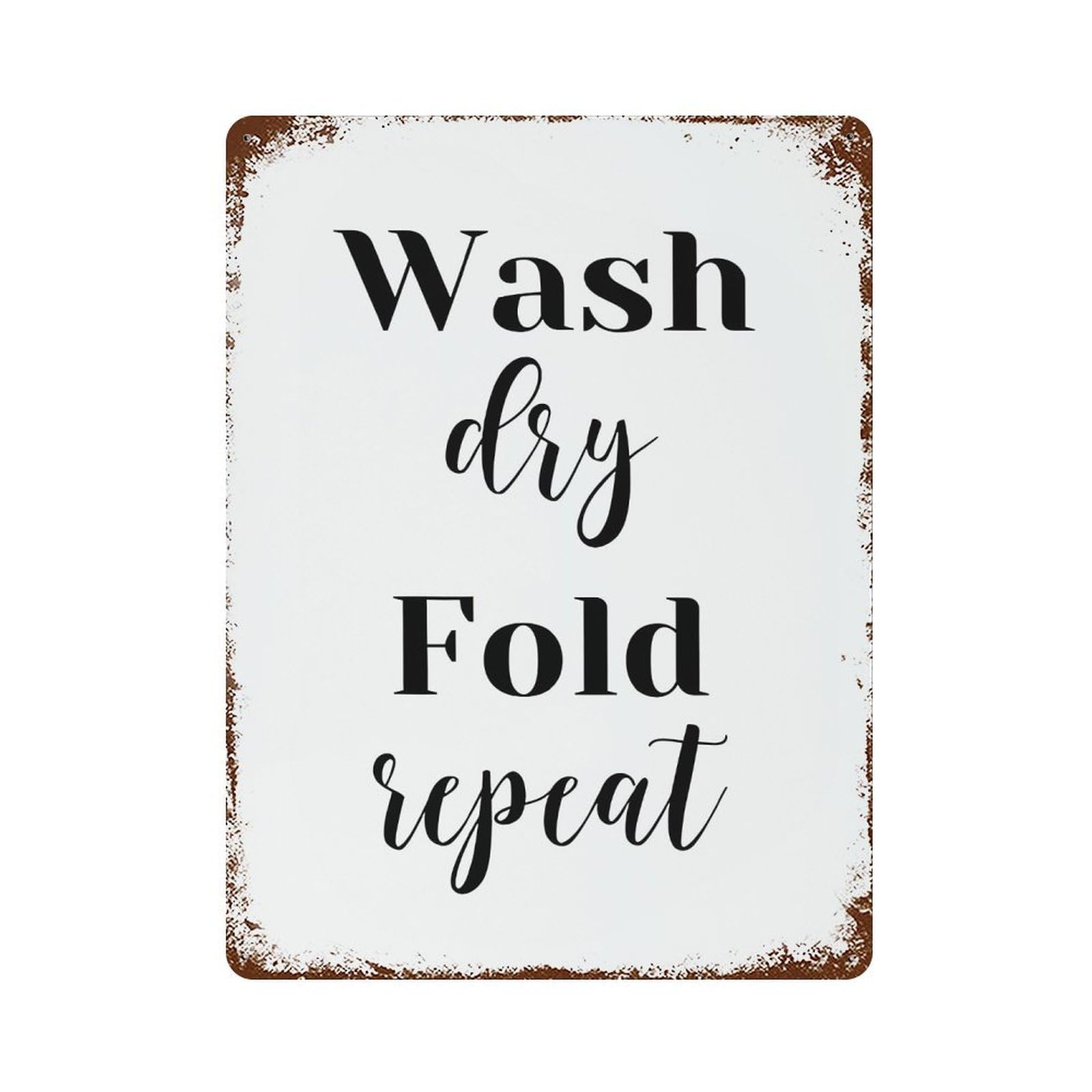 xiaoxiaoshen Wash Dry Fold Repeat Wall Decor Art Metal Tin Poster Modern Home Decor Art Home Bar Shop Decorations Vintage Sign 40x30cm