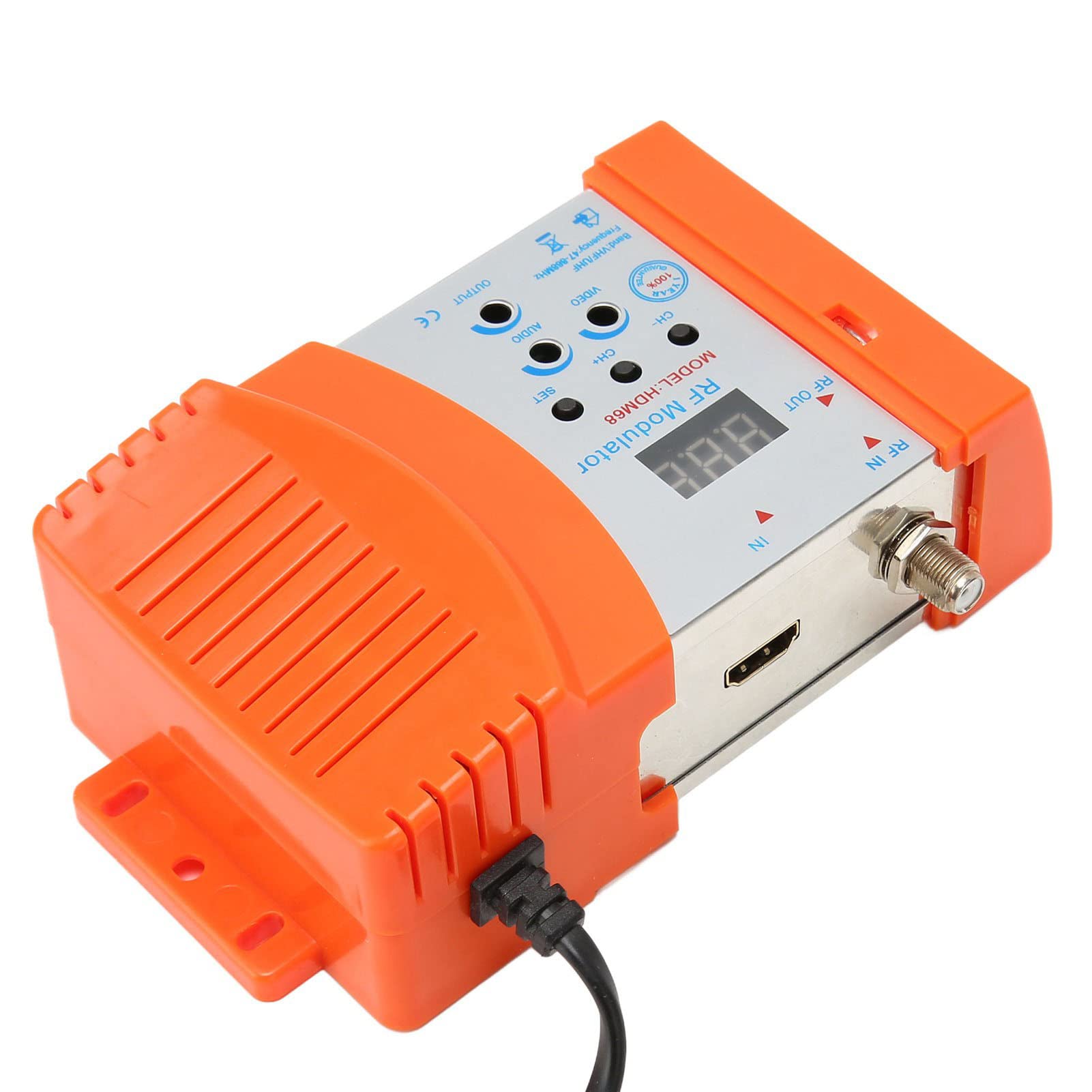 Modulatore RF Digitale HDM68 Convertitore AV a RF PAL NTSC VHF UHF HD per Ricevitore Satellitare Videocamera