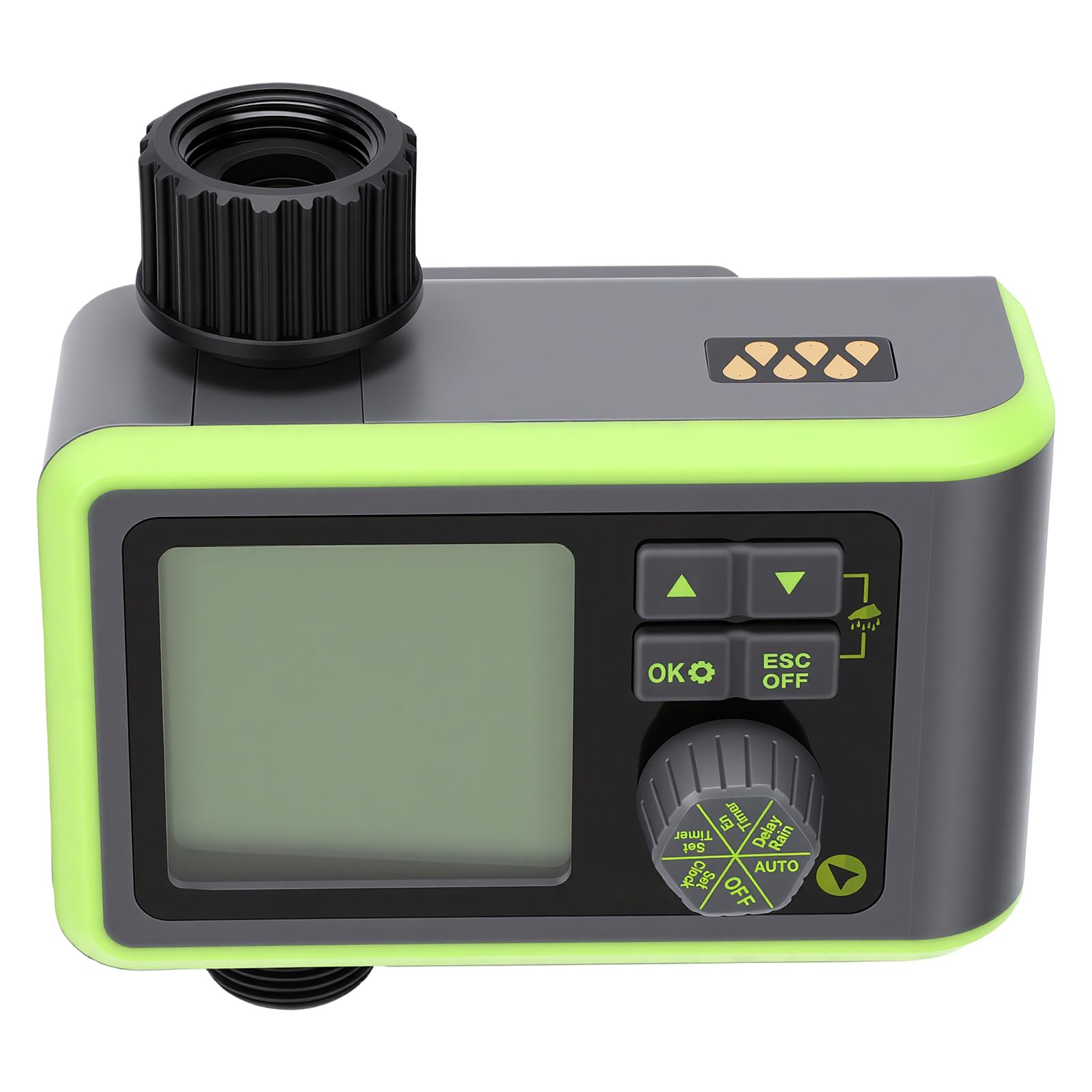 Irrigatore da Giardino con Timer, 8 Programmi, Sensore Pioggia