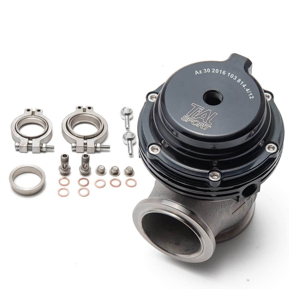 VáLvulas De Escape Válvula de descarga externa de 38 mm, válvula de descarga turbo con bridas de banda en V for colector Turbo de sobrealimentación Valvula De Descarga(Purple)