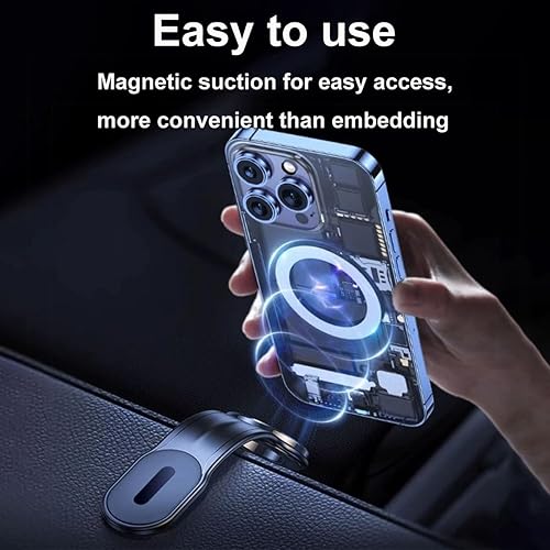 Miniatura 4 de Soporte magnético para teléfono para automóvil, soporte universal para tablero de instrumentos para teléfonos iPhone y Android, soporte magnético