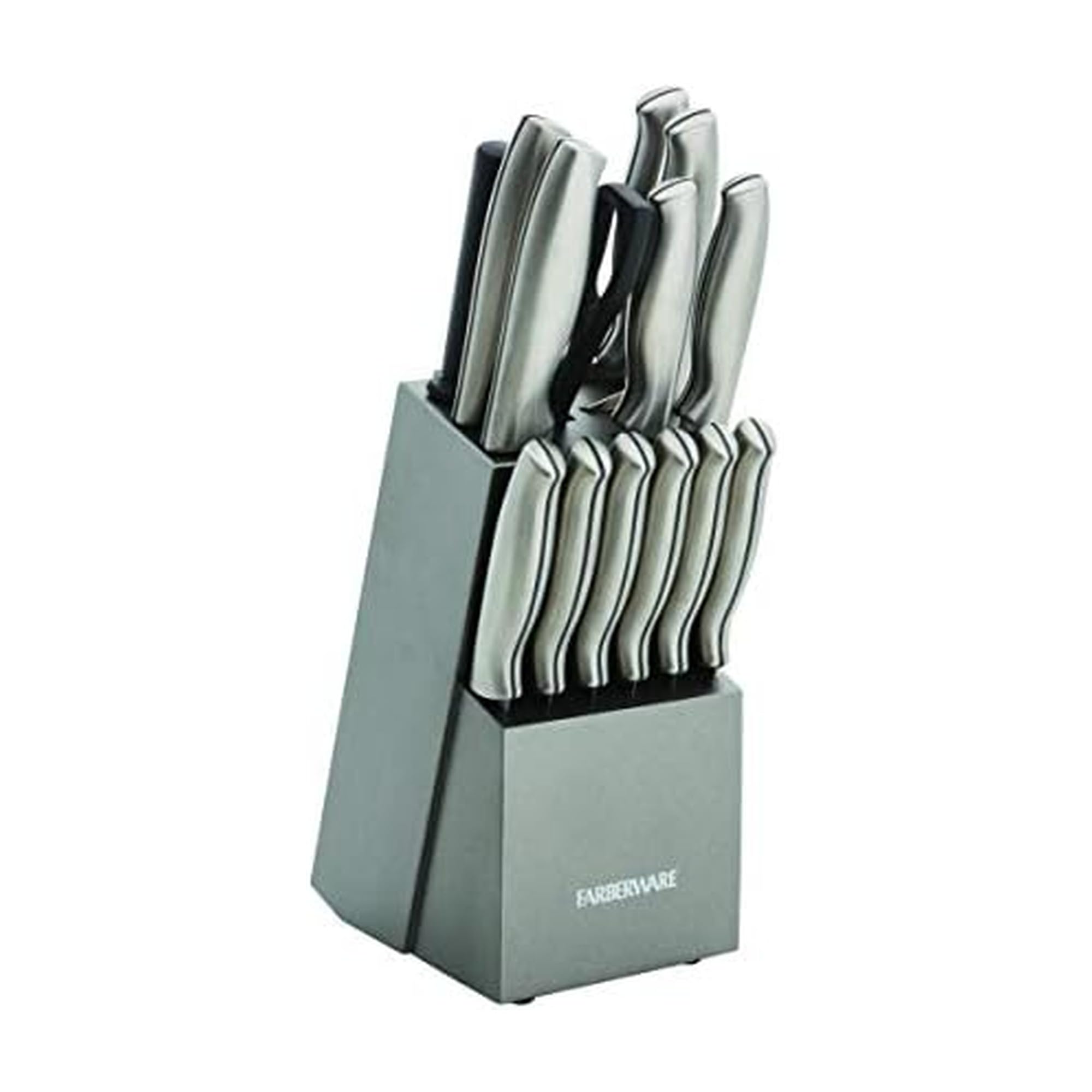Amazon.com: Farberware 15-Piece Stamped Stainless Steel Knife