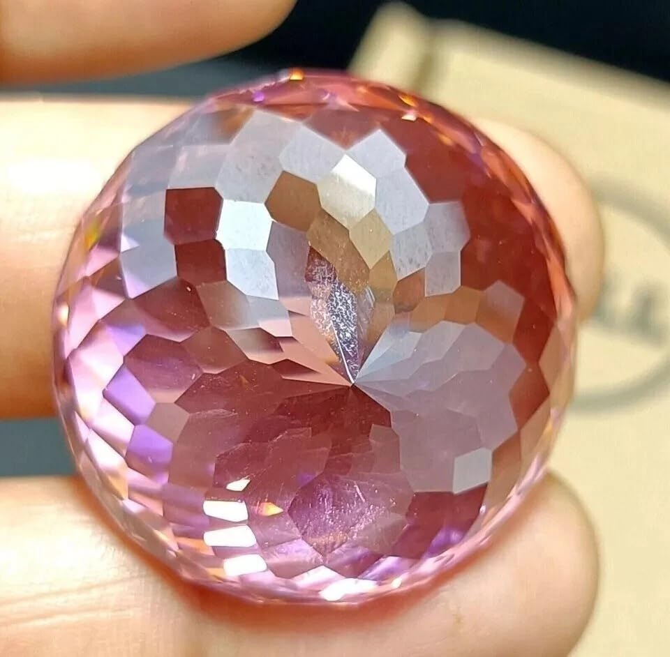 Natural Cambodian Pink Zircon 52 Ct+ Round Cut — Precious Loose Gemstone, Vibrant Rose Hue, Not Cubic Zirconia, For Custom Jewelry & Collectors2