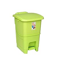 ARISTO Biomedical Waste Plastic dustbin with Pedal Green,25 LTR