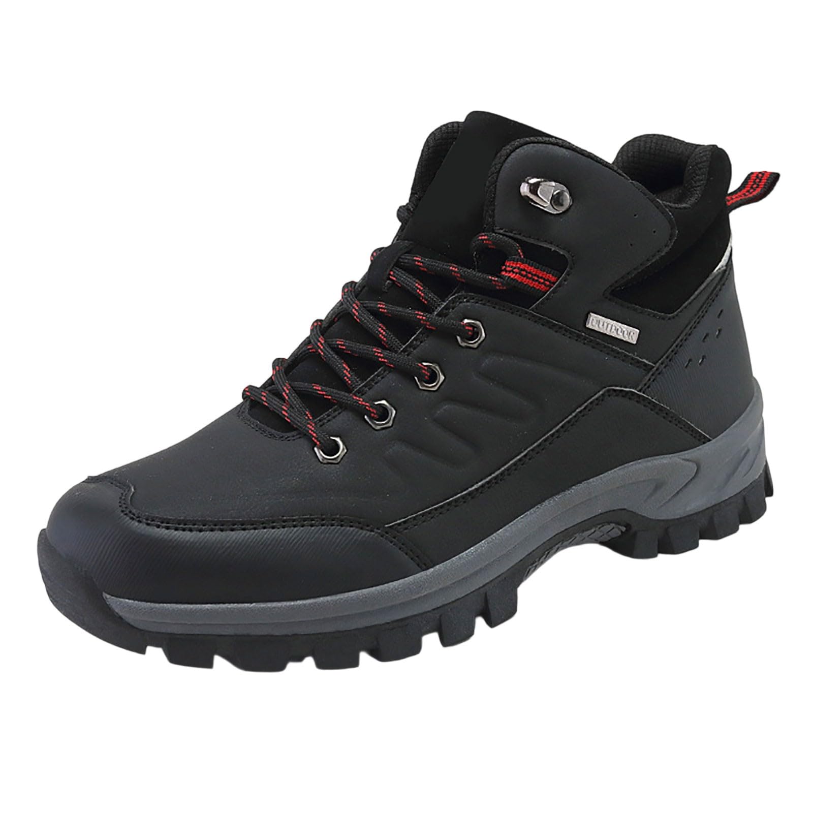 Botas de senderismo para hombre, de piel, impermeables, para exteriores