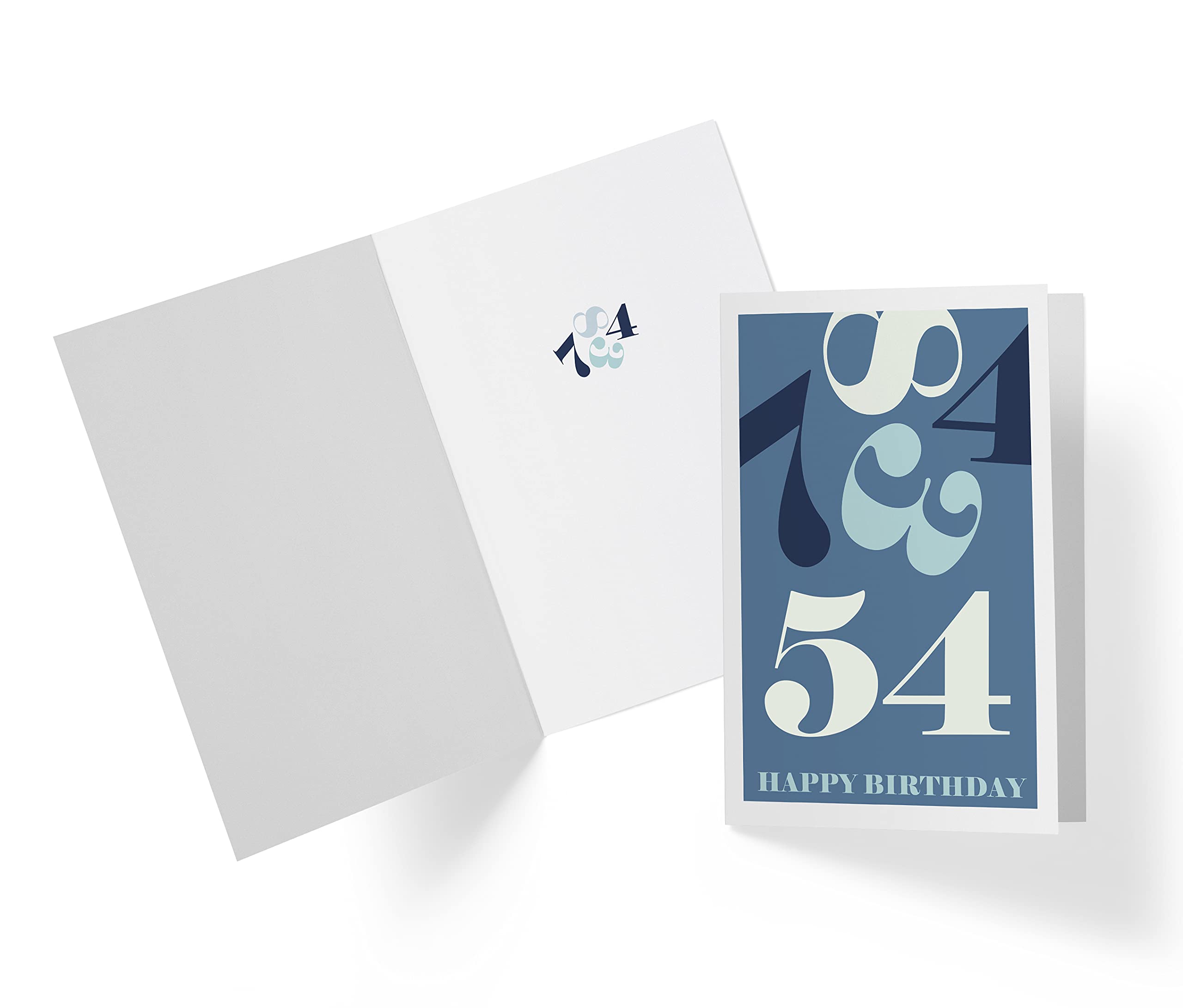 Amazon.com : 54th Birthday Card - Age Is Just A Number 54th Anniversary Card  For Father, Dad, Brother, Uncle, Boyfriend, Husband - 54 Years Old Birthday  Card - Happy 54th Birthday Card -