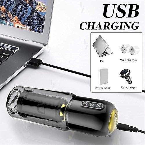 Miniatura 2 de Masturbadores masculinos, juguete con capucha para hombre con 7 potentes modos giratorios de empuje para estimulación del pene, masturbadores de