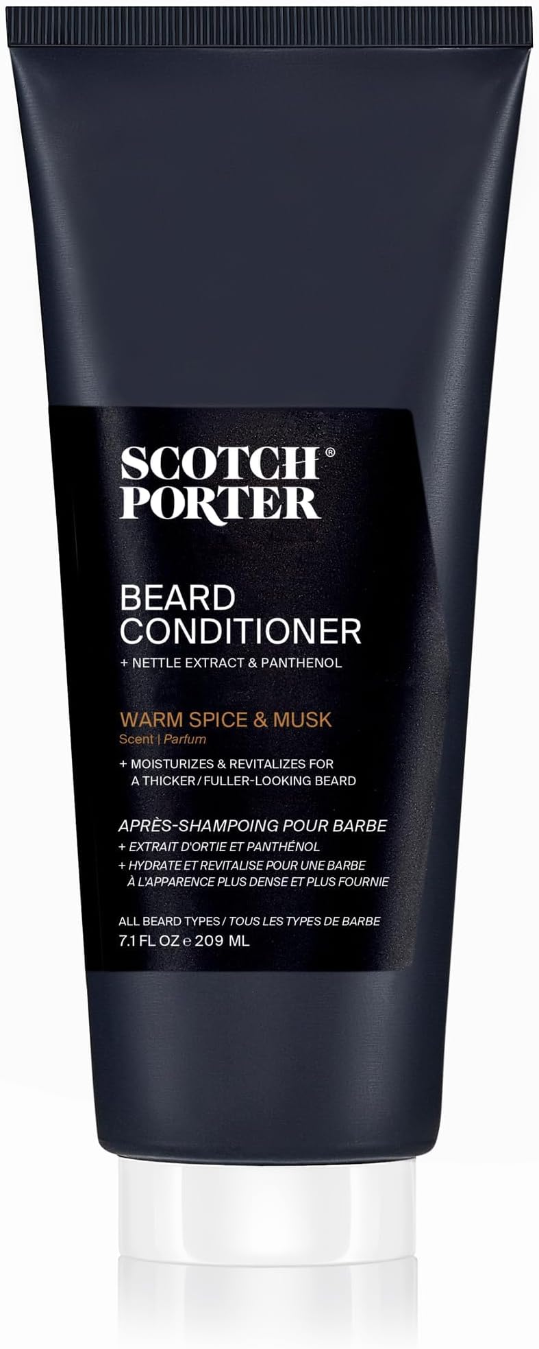 Hydrate & Nourish Beard Conditioner – Long-Lasting Moisture Helps Strengthen, Reduce Frizz & Promote Healthy Hair Growth for Dull, Dry, Coarse Beards – Original Scent, 7.1 oz. Bottle