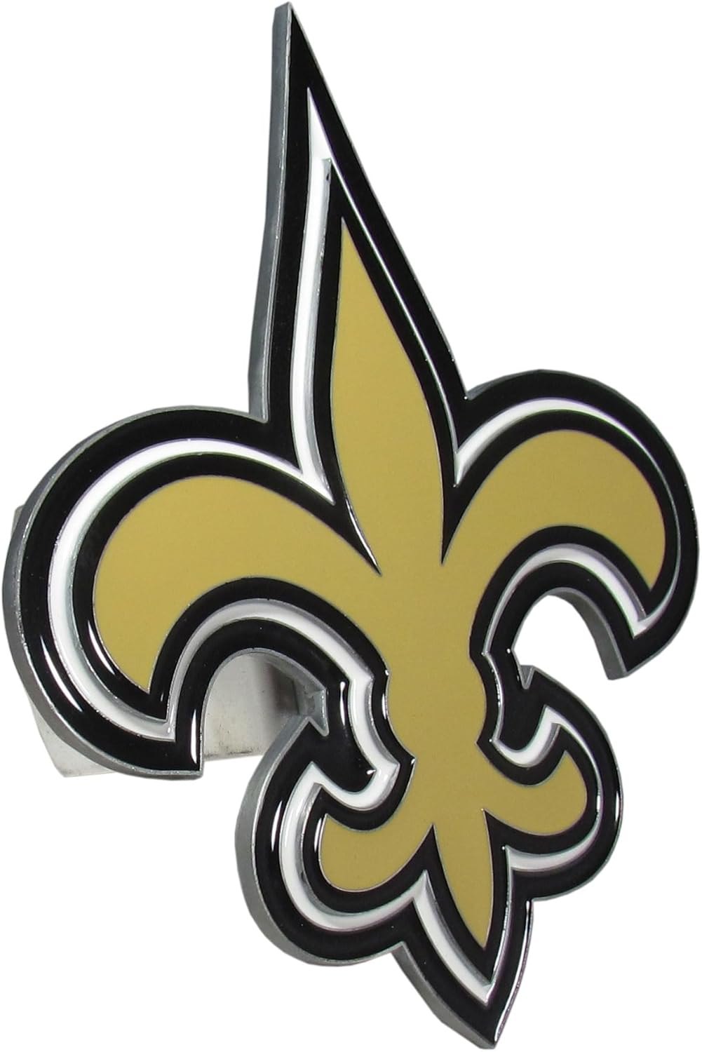 Siskiyou Sports NFL New Orleans Saints Large Logo Hitch Cover, Class II & III, White