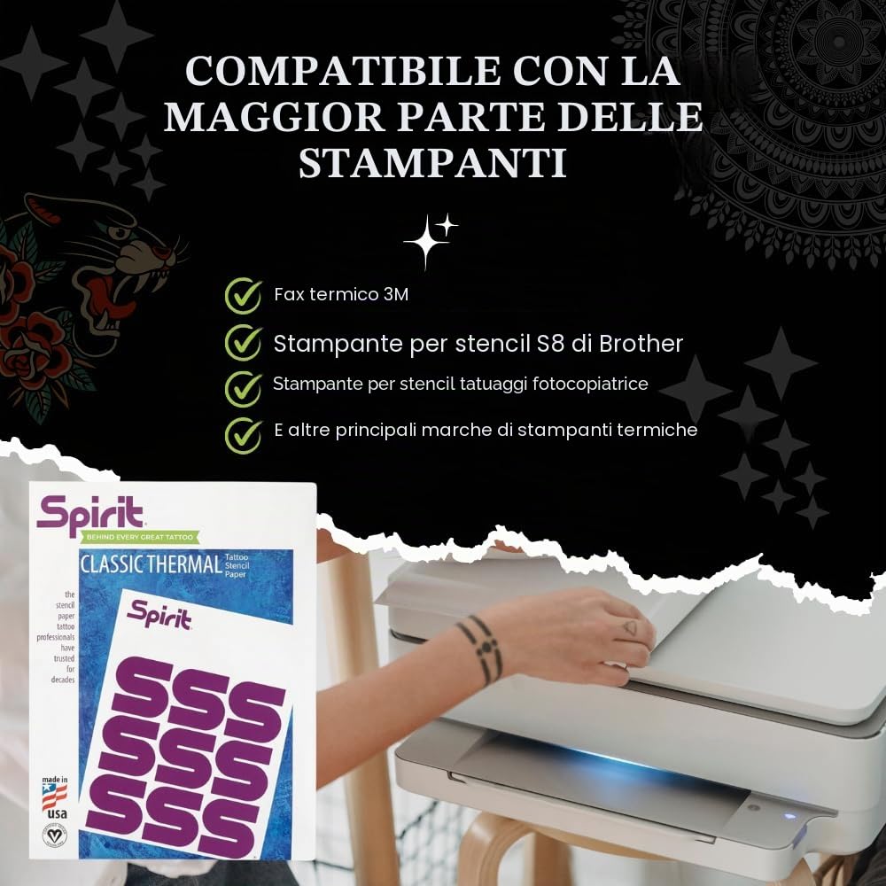 Spirit® Carta a trasferimento termico classica, 21,6 x 27,9 cm, 100 fogli