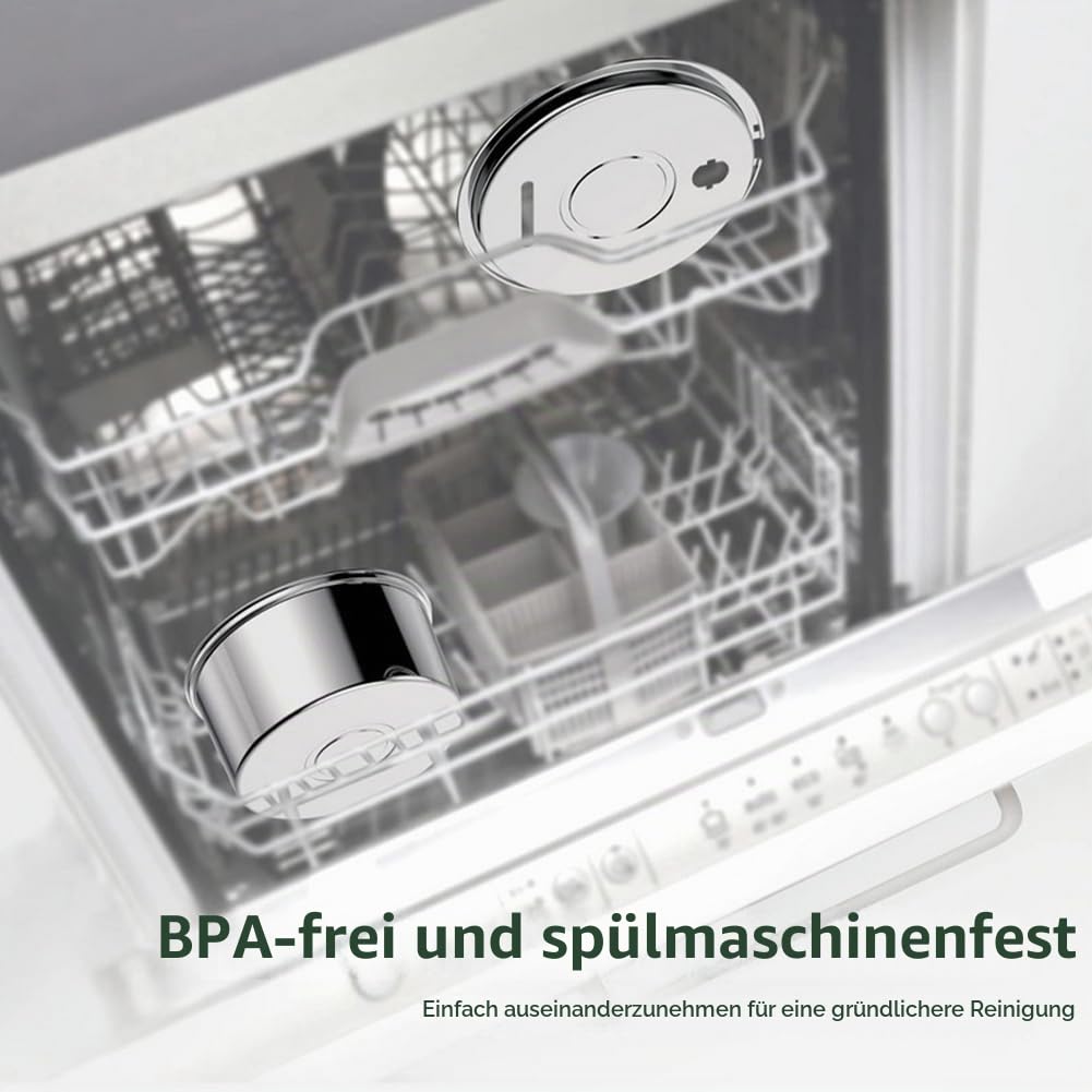 Der antibakterielle Trinkbrunnen mit Filtration, Hundewasserschale, 3.2 l Pawdrate Hunde-Wasserbrunnen mit Filter, Edelstahl Hundebrunnen, für Hunde und Katze (A, 3.2L)