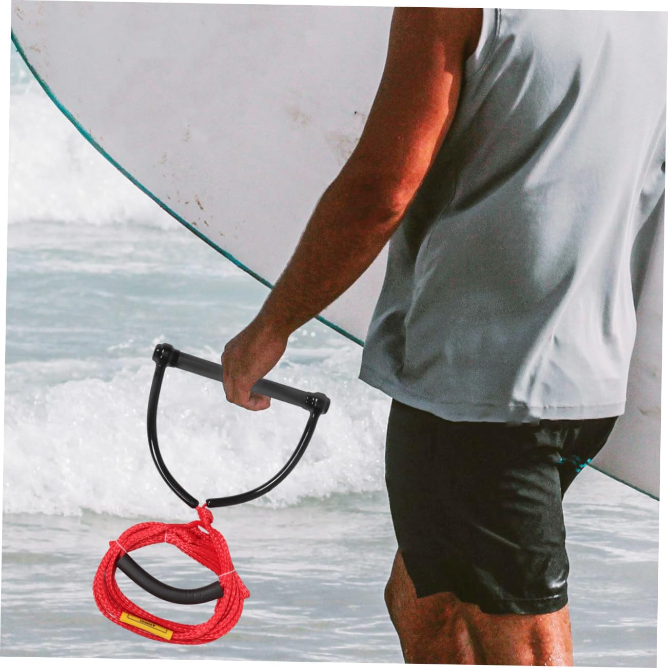 Alasum Cuerda de Esquí Acuático Resistente al Desgaste de PP para Wakeboard y Tubing Cuerda Multifuncional Duradera para Deportes Acuáticos con Agarre Cómodo y Uso Versátil