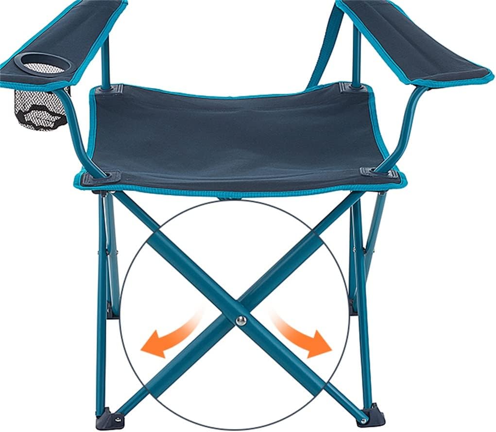 Folding Stool,Portable Camping Fishing Carry Back Maza Stool Outdoor/Blue