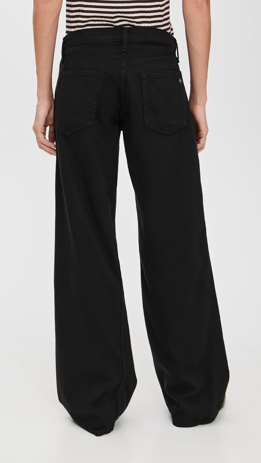 rag & bone Women's Featherweight Saige Full Straight Jeans - Image 3