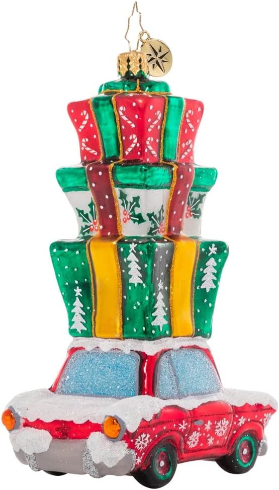 Christopher Radko Hand-Crafted European Glass Christmas Decorative Ornament, Holiday Driver
