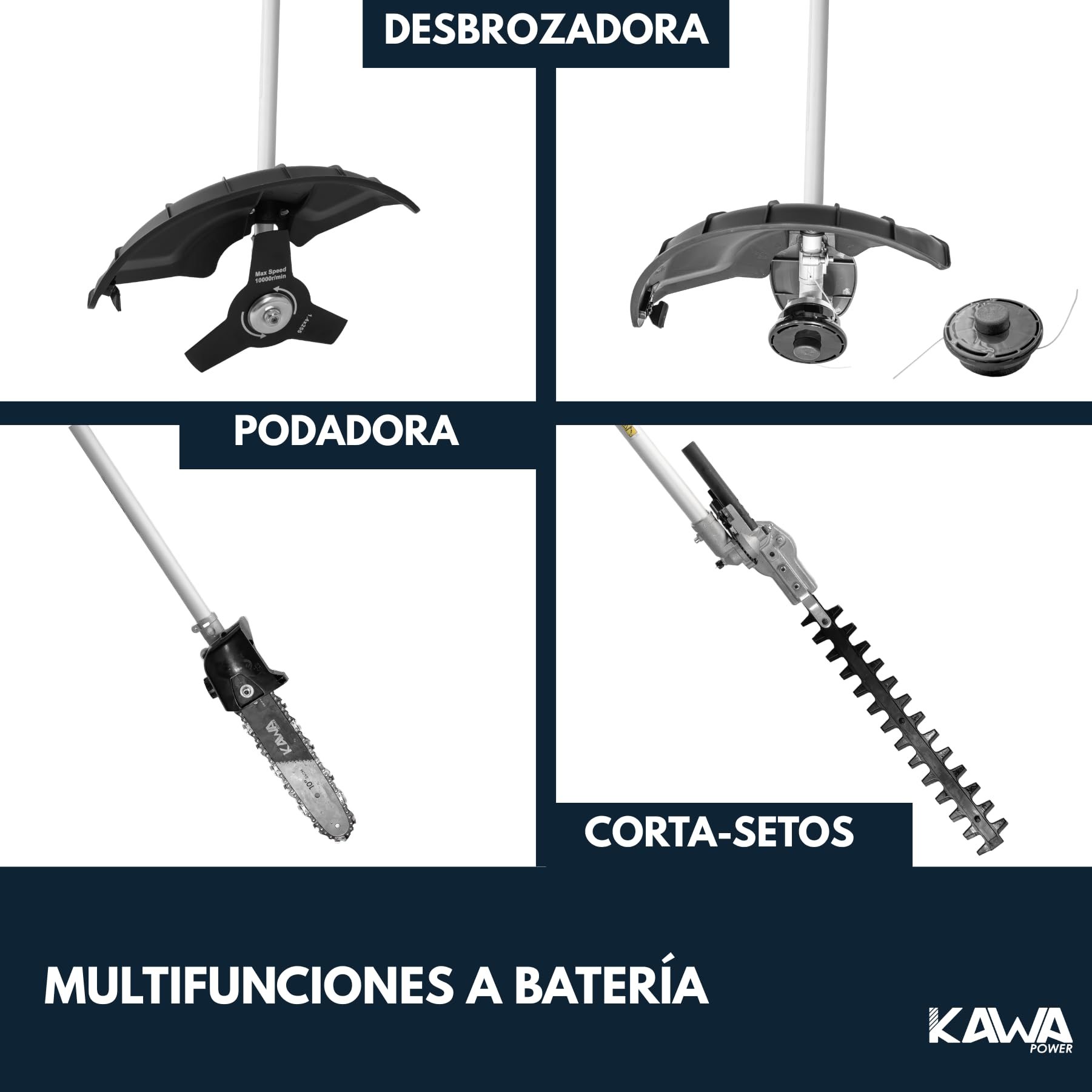 Kawapower Multifunciones A Batería 36v 2x4ah 18v 1000w