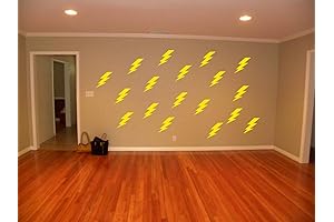 50 Lightning Bolt Wall Stickers - Electrifying Your Walls with Superheroic Charm