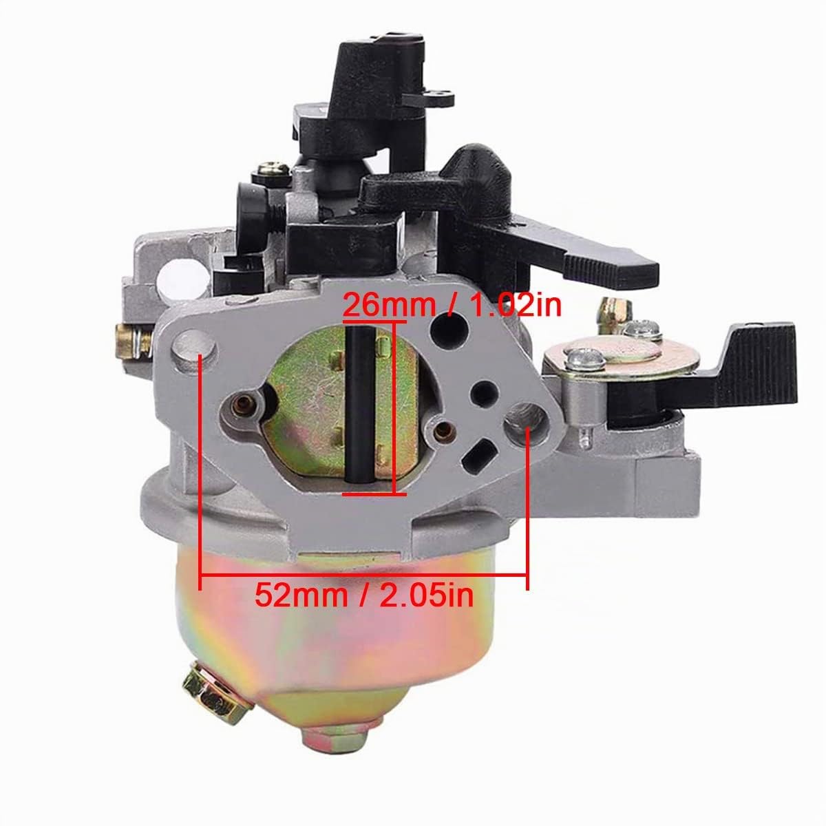 ZAMDOE Kit de carburateur avec filtre à air pour HONDA GX240 GX270 8HP 9HP moteurs, remplace le carburateur # 16100-ZE2-W71 1616100-ZH9-820 16100-ZH9-W21