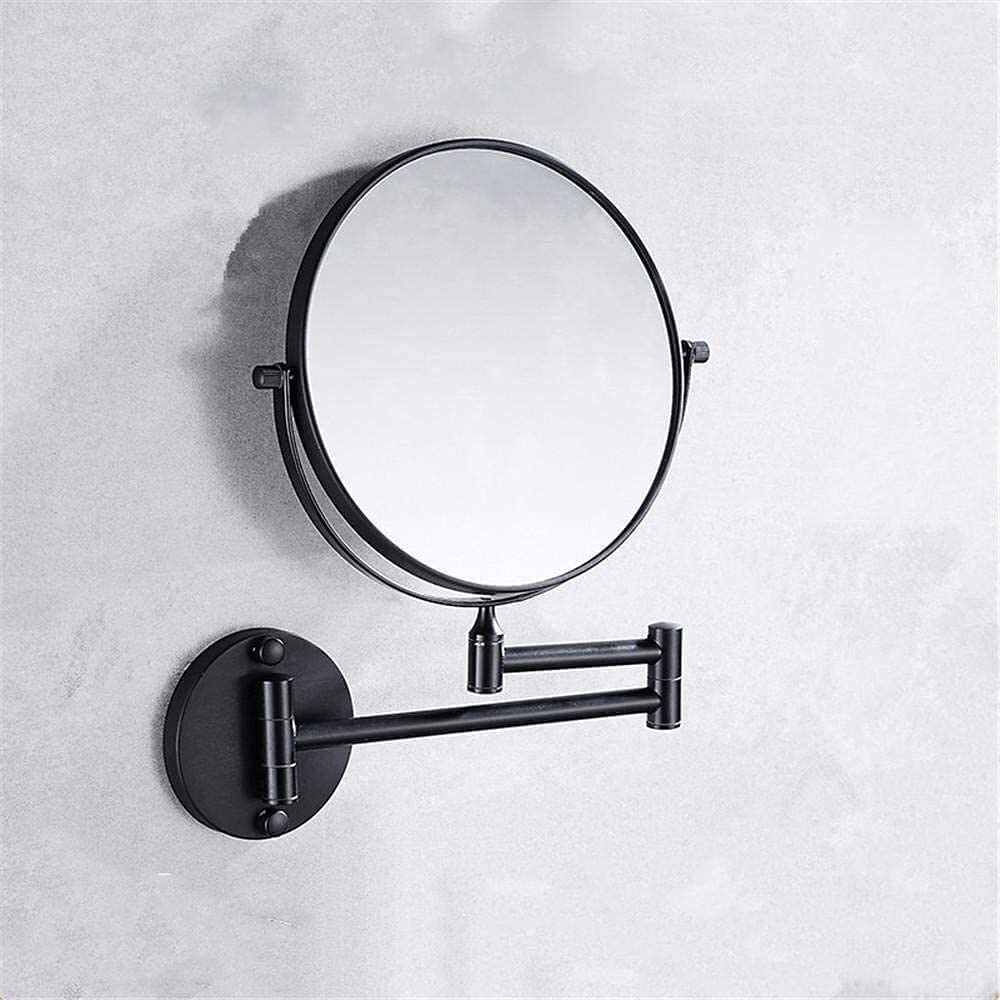 Miroir de salle de bain extensible noir pour éviter de se pencher au lavabo