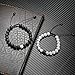 MAOCEN Distance Relationship Bracelet for Lover-2pcs Black Lava Rock & White Howlite Stone 8mm Beads