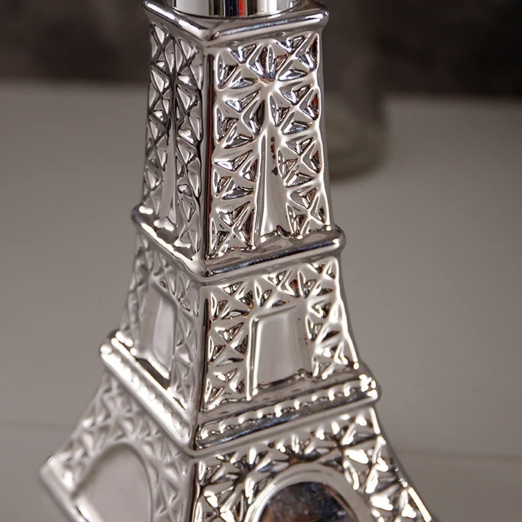 Shampoo Gel Doccia da Bagno Creativo Torre Eiffel Portatile in Ceramica Argento s