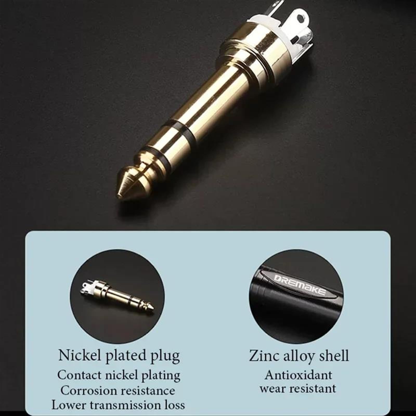 6,5 Mm Do 6,5 Mm Kabel Kolanko Męskie Do Męskiego 6,35 Mm Kable Wzmacniacz Mikrofonowy Profesjonalny Kabel Gitarowy(3TS l-L,10m)