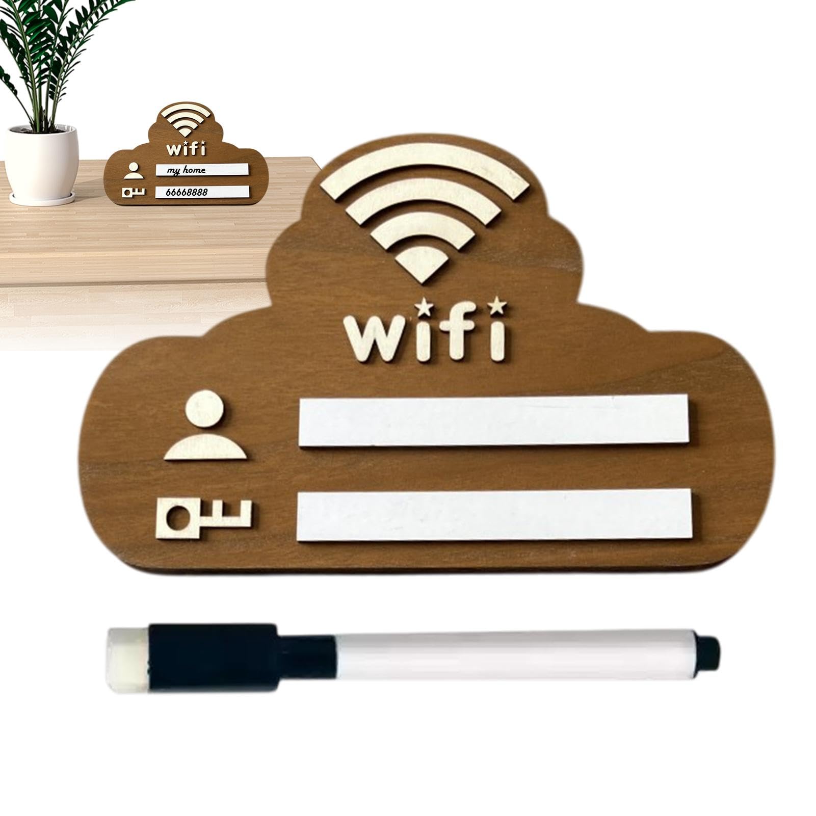 WLAN-Schild für Gäste - WLAN-Passwortschild, WLAN-Porter aus mit Markierungsstift | Löschbares, wiederverwendbares WLAN-Netzwerkboard, selbstklebende WLAN-Schild für Gäste - WLAN-Passwortschild, WLAN-Porter aus mit Markierungsstift | Löschbares, wiederverwendbares WLAN-Netzwerkboard, selbstklebende