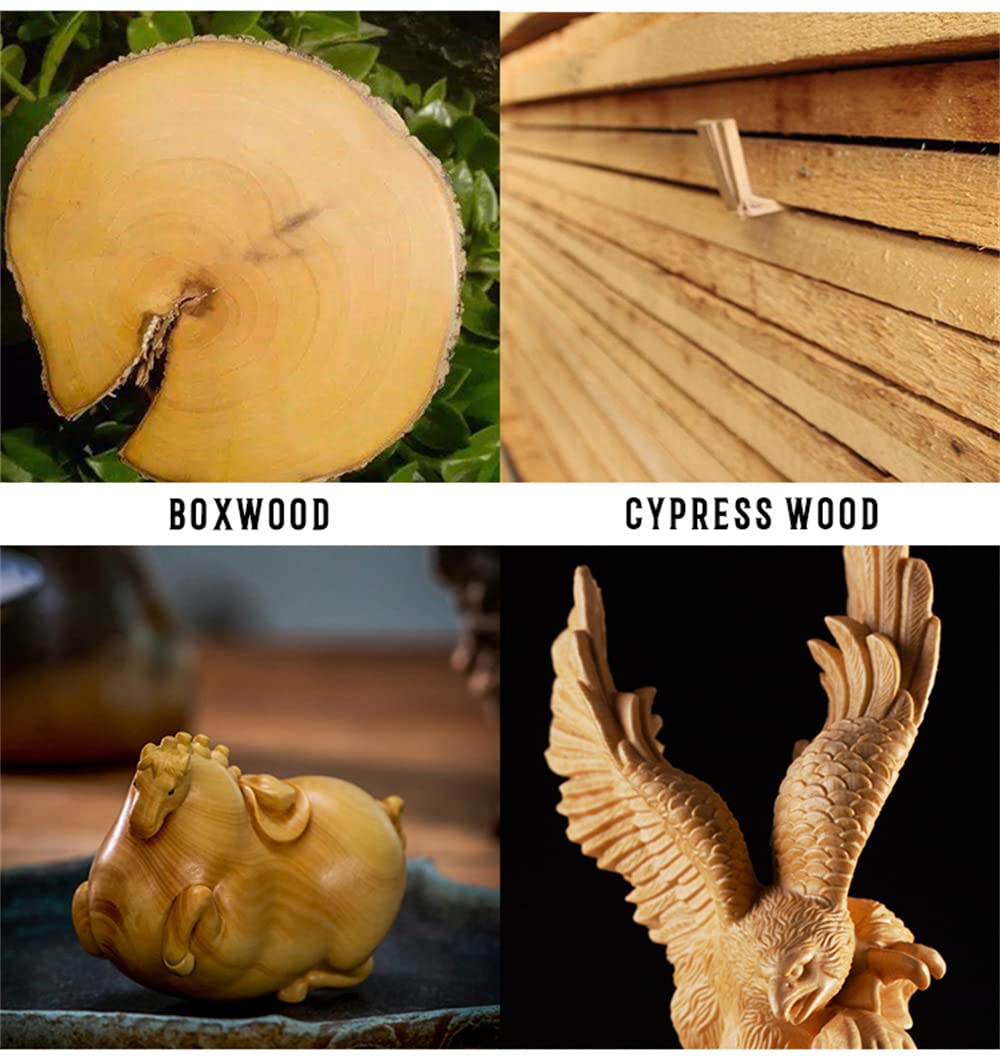 Amazon.co.jp: RobinEllis 9.2cm ハンドメイド ツゲの木 彫刻 座って