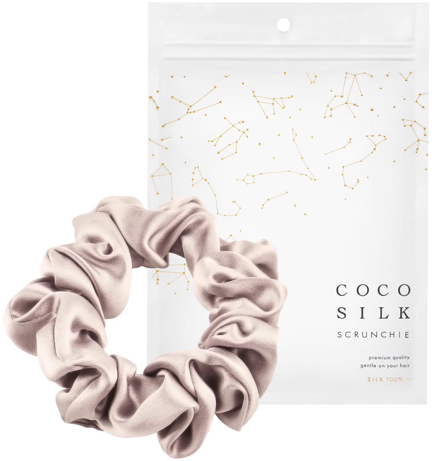 Silk Scrunchy Hair Tie – Gentle Non-Marking Hold