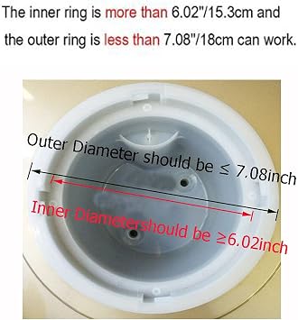 Water Dispenser Replacement Parts Smart Seat WaterGuard Assembly for Water Coolers | Water Guard Ambly White