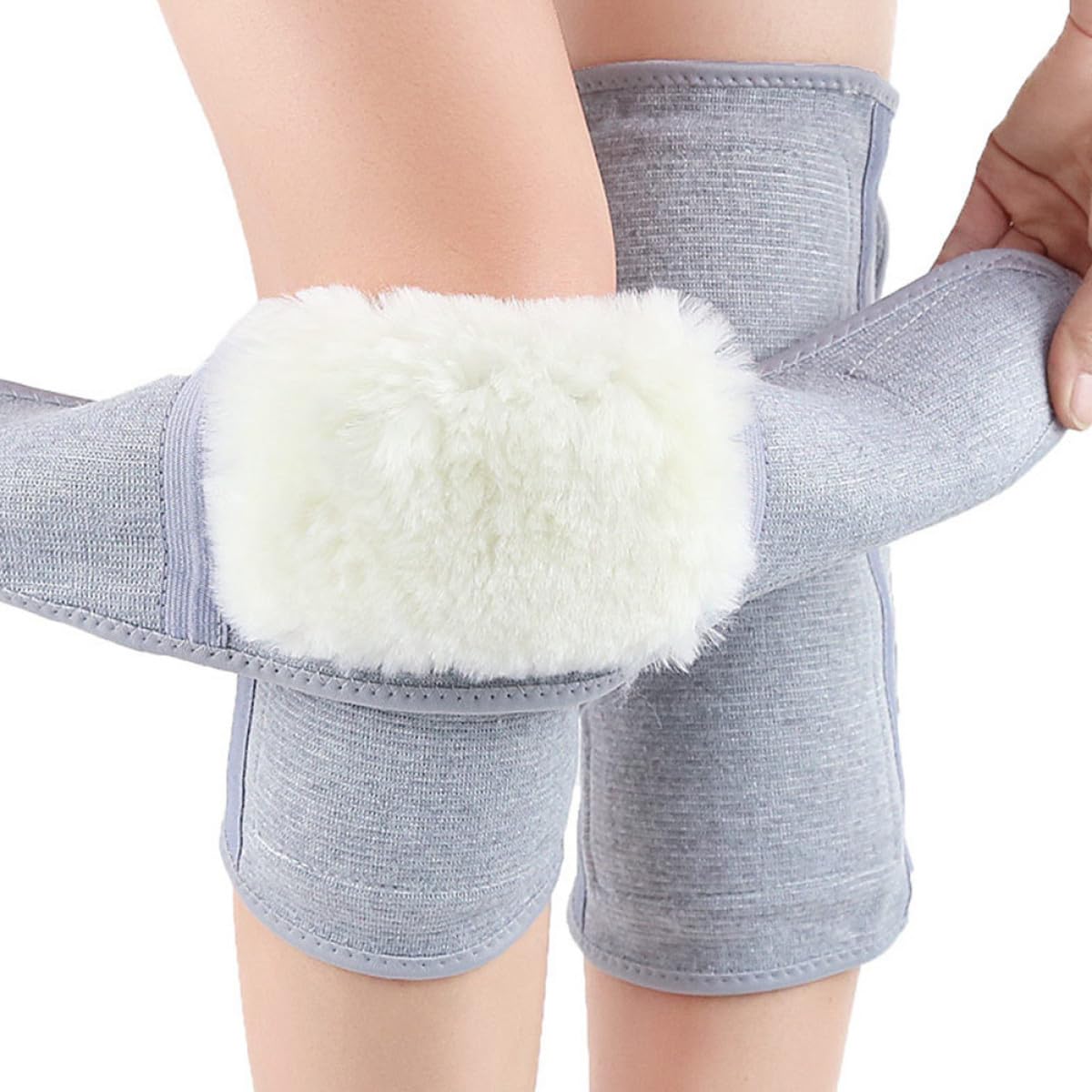 Gatuida Genouillère Protection Jambe Respirante Housse Genou Chaud Hiver pour Activités Sportives et Plein Air Ski Golf