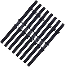 1 Box of 20 Adjustable Bowtie Straps Elastic Adjustable Straps with Clip Buckle Plastic Bulk Bow Tie Accessories Black for All Clothes Bow Tie