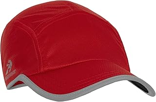 Headsweats Standard Performance Reflective Race Hat Baseball Cap for Running and Outdoor Lifestyle, Red, One Size