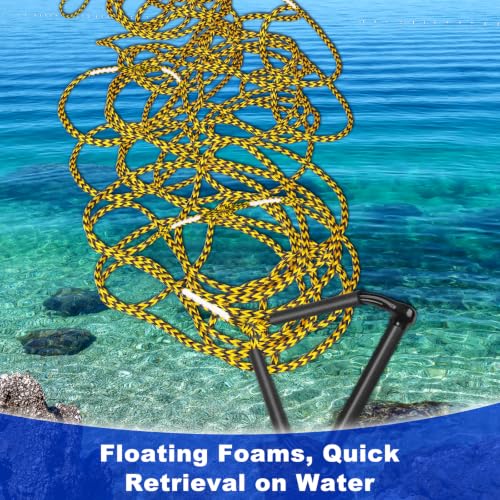 SELEWARE Wakeboard Tow Rope 75ft Adjustable Water Ski Rope with Handle by SELEWARE - Used condition - Image 5