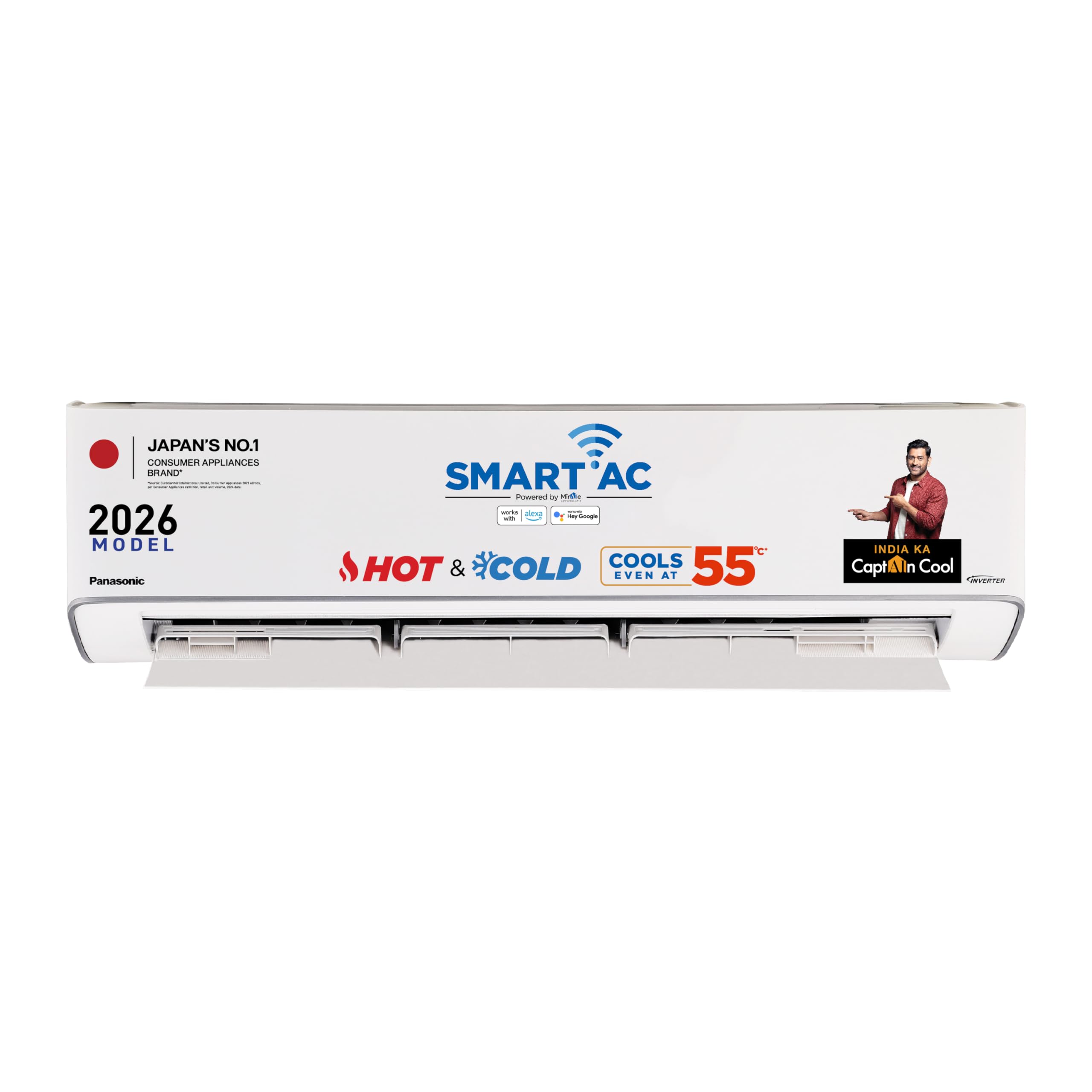 Panasonic 2.0 Ton 3 Star, New star rated, Hot & Cold Wi-Fi Inverter Smart Split AC (Matter/MirAIe, AI, -10~55°C Oper., Copper Condenser, 8in1 Convertible, 4-Way, PM 0.1 Filter, CS/CU-EZ24CKYFM,White)-image-11