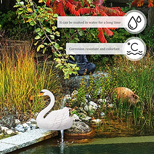 Besportble Garden Decorations Desktop Decor Tabletop Decor Swan Decor Pond Statue Floating Swan Decoy Goose Bird Hunting Bait Garden Sculpture Decoration Desktop Decor Desk Topper Dining Table Decor #TOP4