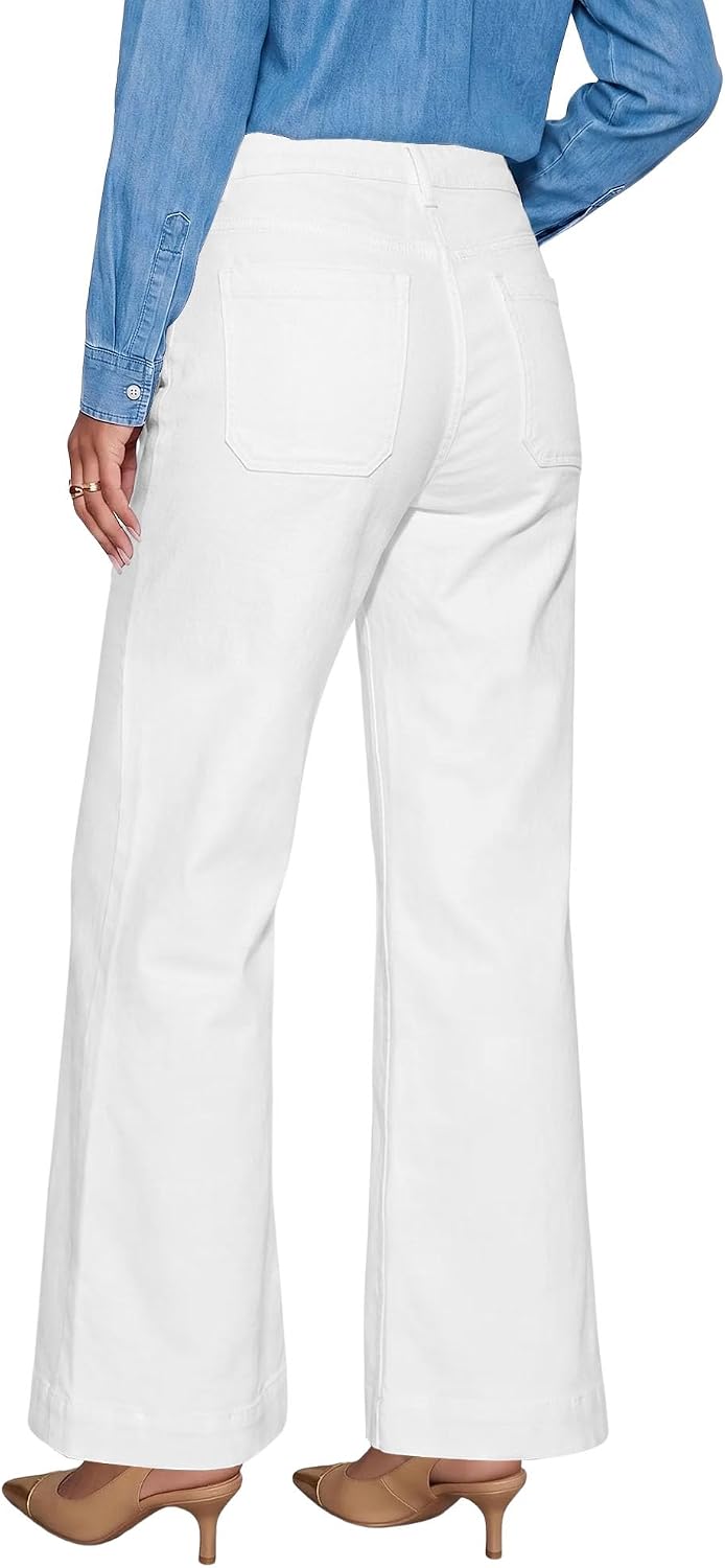 Magritta Women's Wide Leg Jeans High Waisted Stretchy Straight Leg Jeans Loose Fashion Casual Denim Pants with Pocket