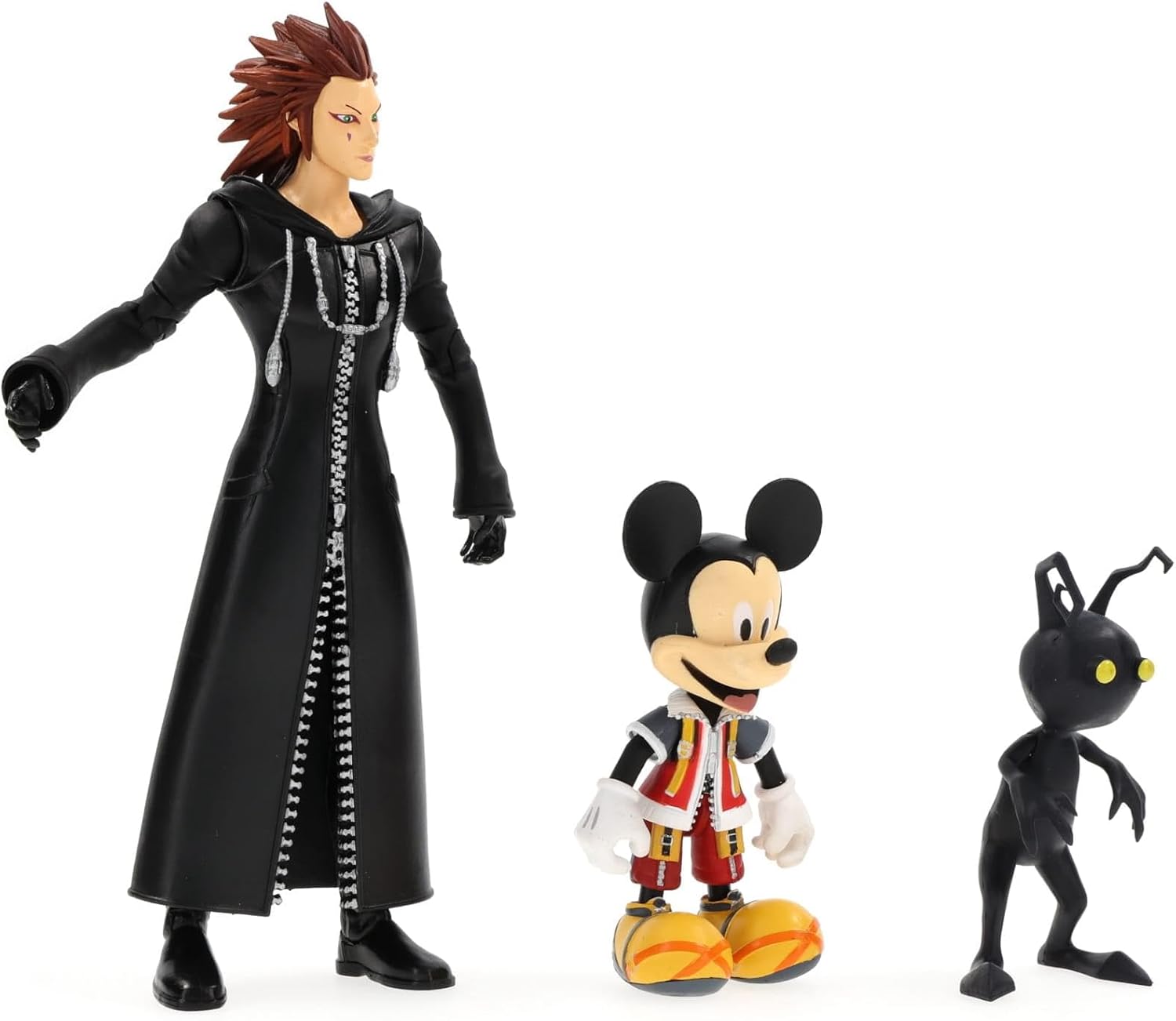 Diamond Select Toys Kingdom Hearts Select: Mickey, Axel, & Shadow Action Figure Set, Multi-Colored, 7 inches (APR178612)
