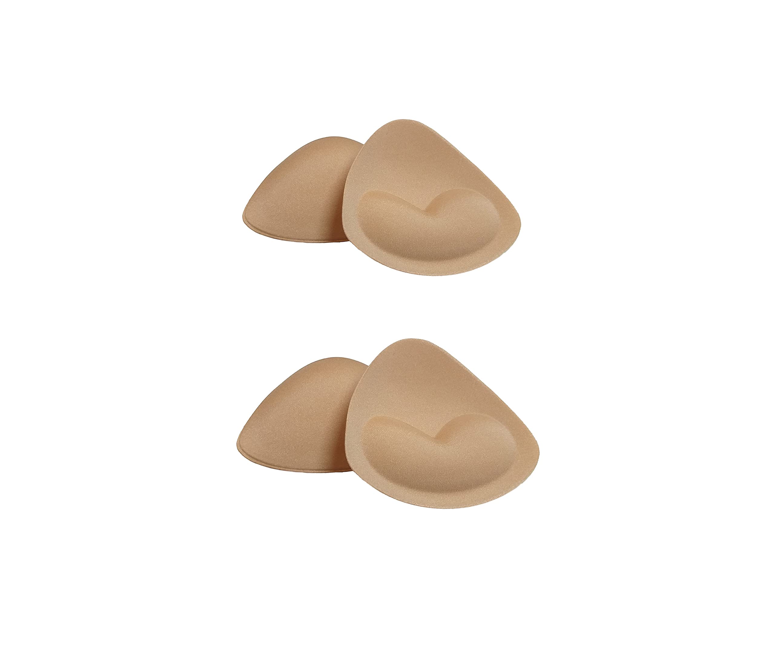 Sodacoda 2 Pairs of Sewn-in and Insert Foam Bra Pads (2X Triangle)