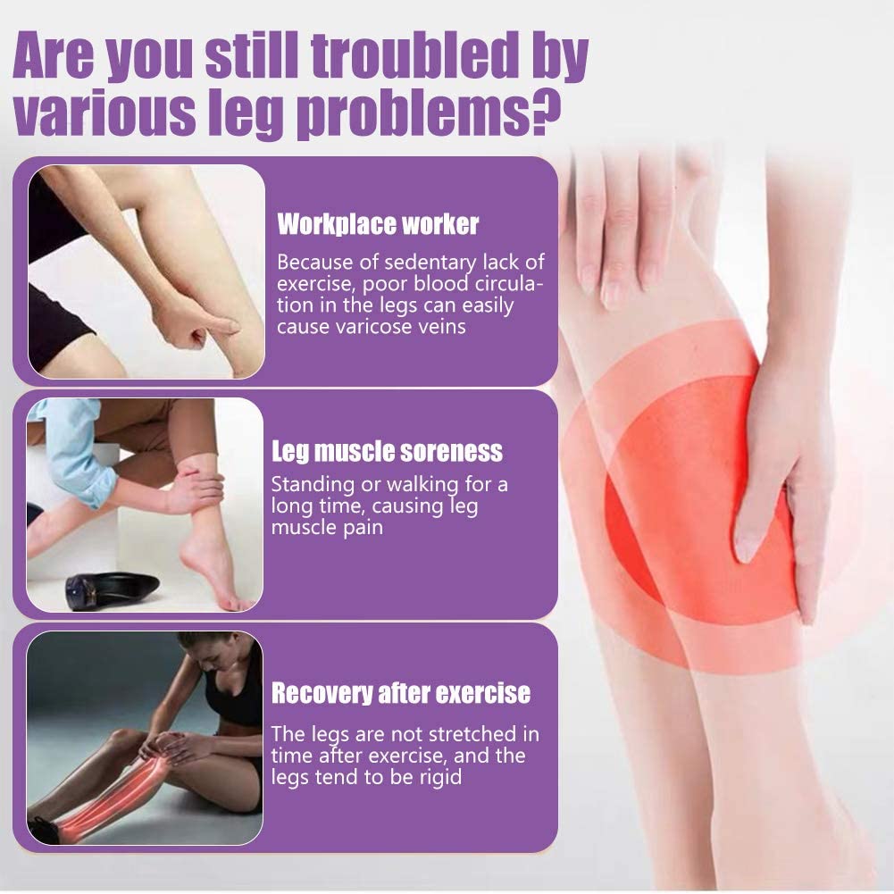 Massaggiatore per piedi e gambe, pressoterapia Massaggiatore per gambe a compressione d'aria, Dispositivo per fasce per gambe a circolazione elettrica per massaggio rilassante per la circolazione di