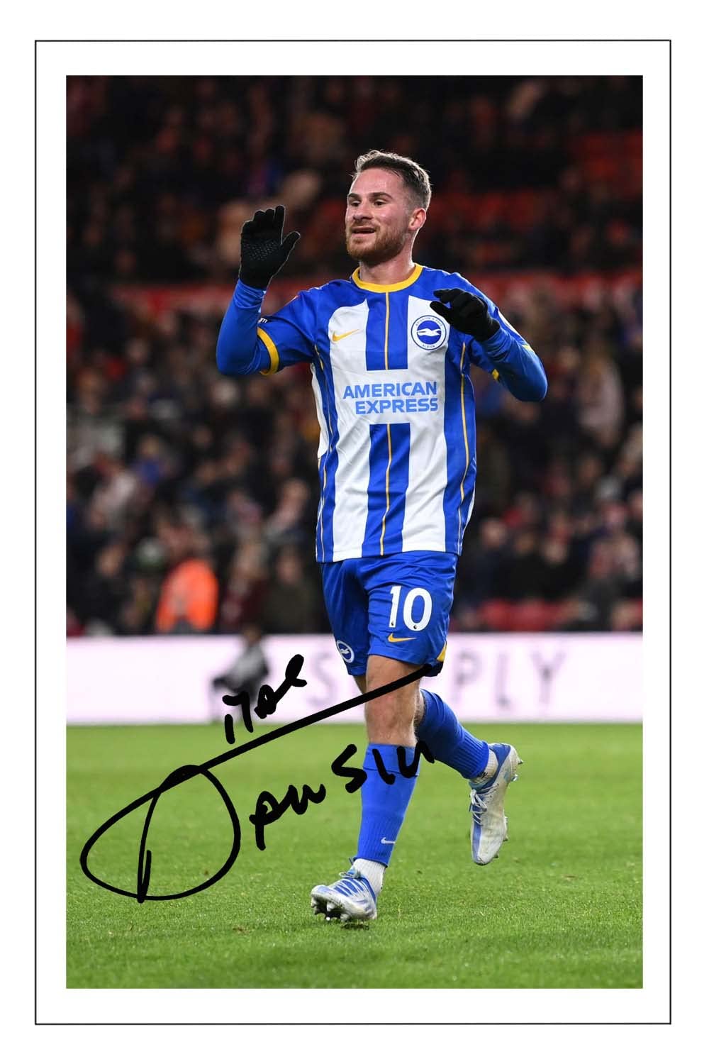 RJR PRINTS Alexis Mac Allister - Brighton & Hove Albion Signed 